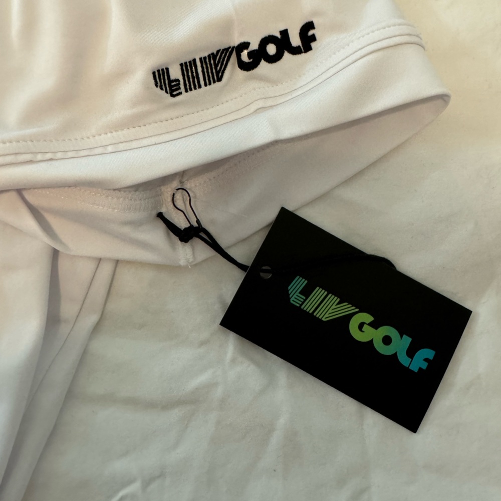 SOLD NEW LIV Golf - Phil Mickelson Hyflyers Polo Shirt Size XL White - Picture 5 of 12